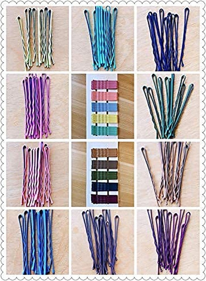 Belicia Bobby Pin, Crimped Hair Pin, with Slide-on Opener, 5 colours, 2.4 Inches, 100 Count - Image 2