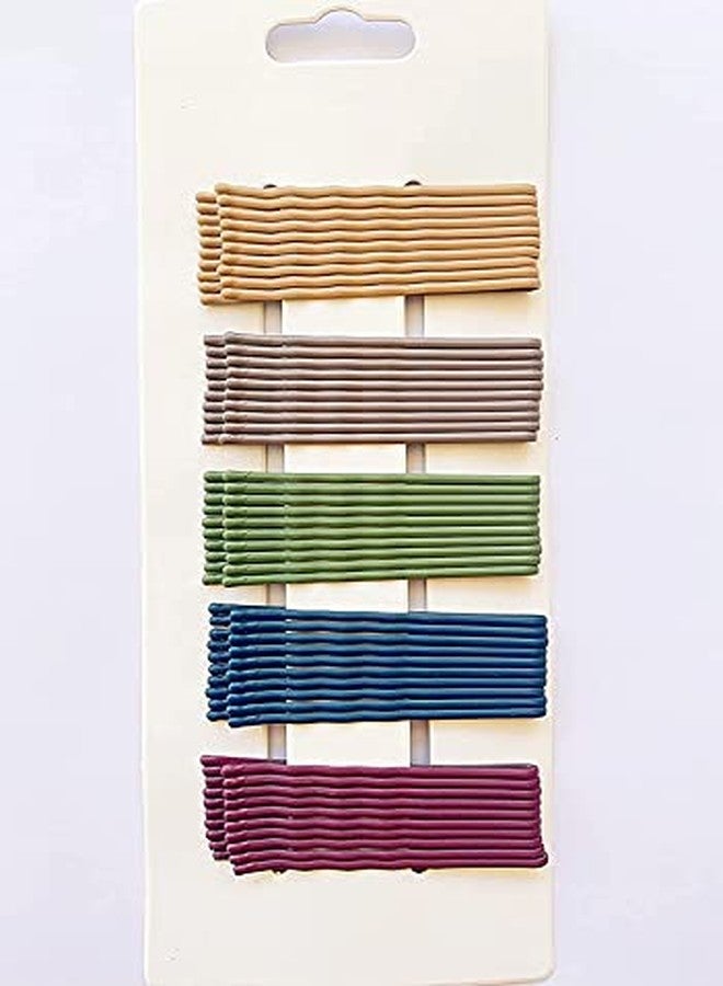 Belicia Bobby Pin, Crimped Hair Pin, with Slide-on Opener, 5 colours, 2.4 Inches, 100 Count - Image 5
