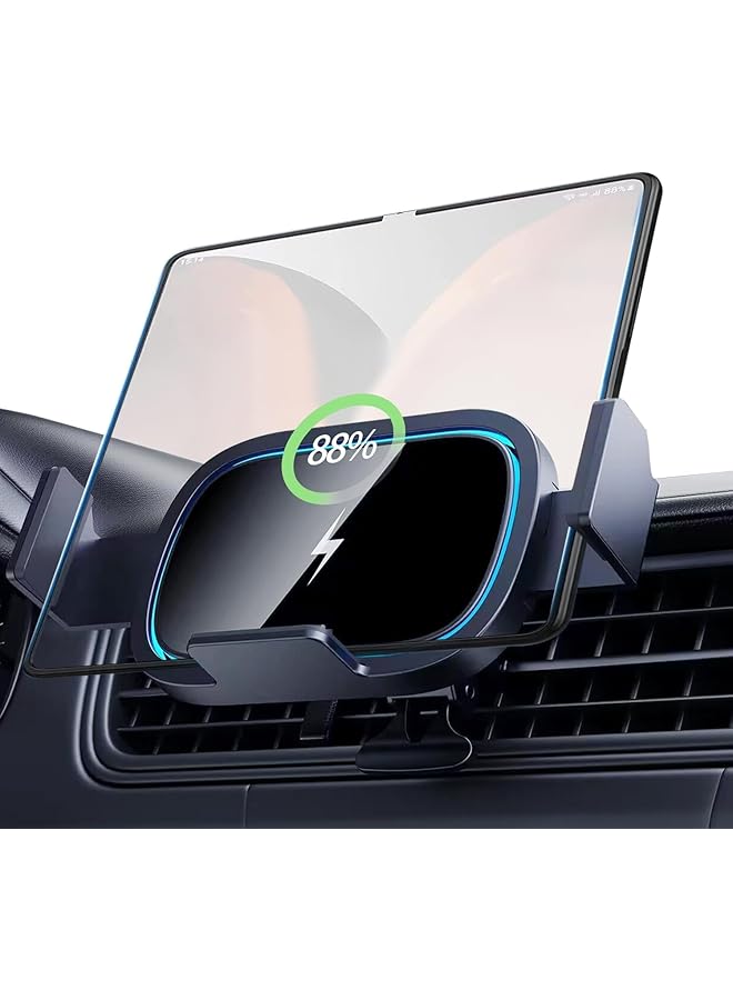 KASTWAVE Wireless Car Charger For Galaxy Z Fold 5/4/3, 15W Fast Charging Car Mount, Air Vent Charging Car Phone Holder - Image 1