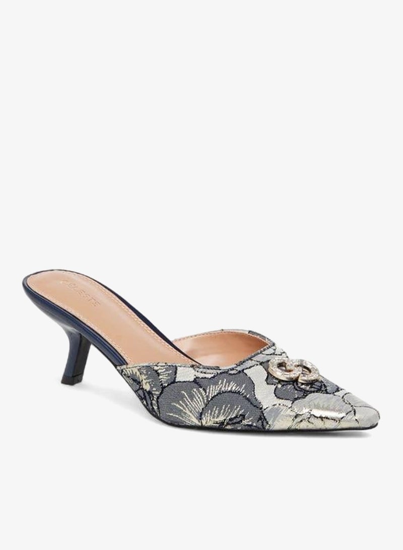 Celeste Women Embellished Kitten Heel Mules - Image 3