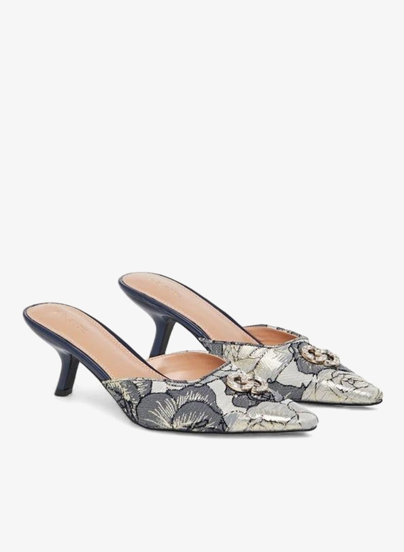 Celeste Women Embellished Kitten Heel Mules - Image 1
