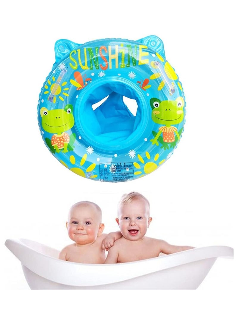 Baby Swimming Float Ring with Seat, Inflatable Children Waist Float Ring, Baby Free Swimming Ring, Pool Toys for The Age of 3-36 Months (Blue) - Image 4