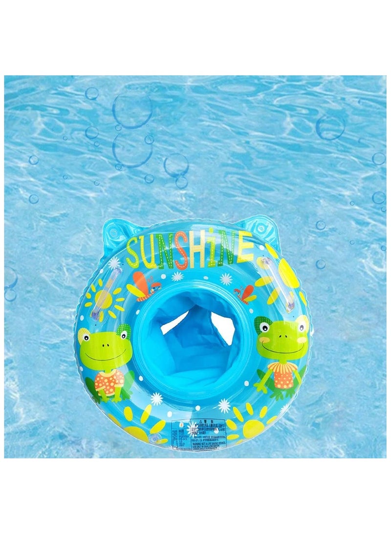 Baby Swimming Float Ring with Seat, Inflatable Children Waist Float Ring, Baby Free Swimming Ring, Pool Toys for The Age of 3-36 Months (Blue) - Image 5