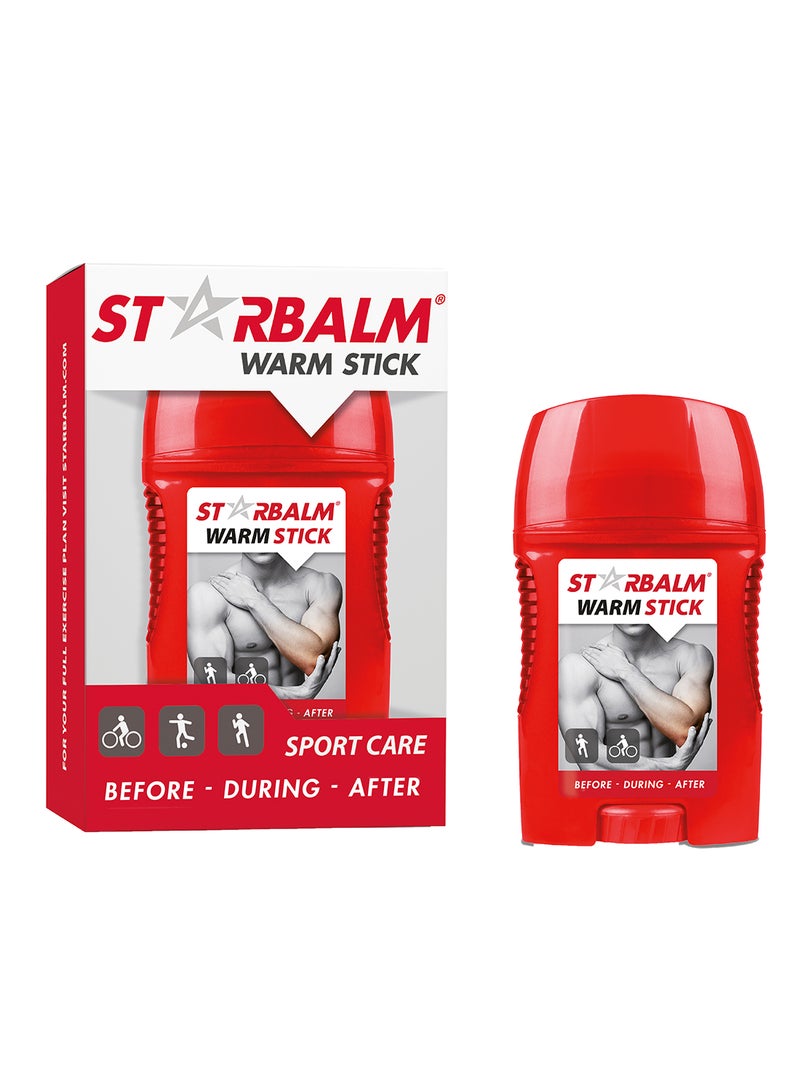 Warm Stick 50Ml Hands-Free Muscle Warm-Up And Pain Relief Ideal For Sports And Daily Use