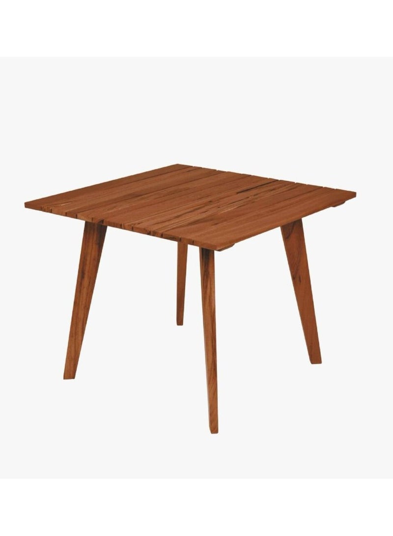 TRAMONTINA Since 1911,Made in Brazil-  Toscana 4 Seats Square Table in Brazilian Muiracatiara Wood With Eco Clear Finish - Image 1