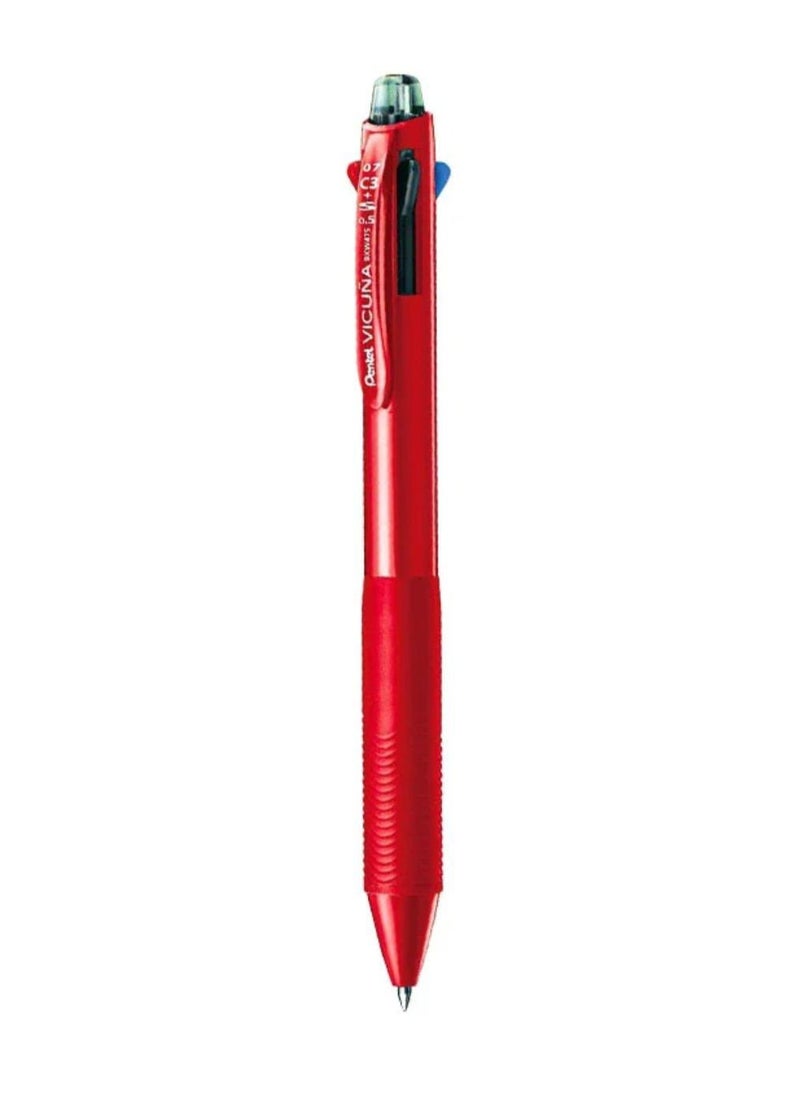 PILOT Vicuna Multi Function Pen 3 Color And Mechanical Pencil Red 