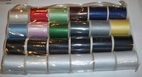 Allary 24 Assorted Spools of Thread Full Size 200 Yards Each - Image 1