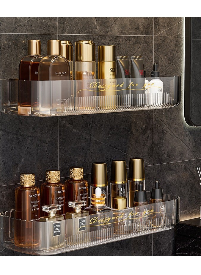 2 Pcs Set  Bathroom Organization,Acrylic Storage Rack ,Cosmetic Storage Box Bathroom Storage Rack  - Image 2