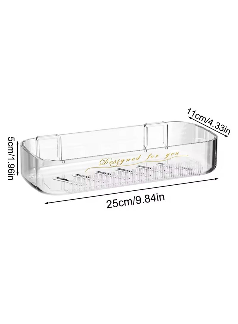 2 Pcs Set Bathroom Organization,Acrylic Storage Rack ,Cosmetic Storage Box Bathroom Storage Rack