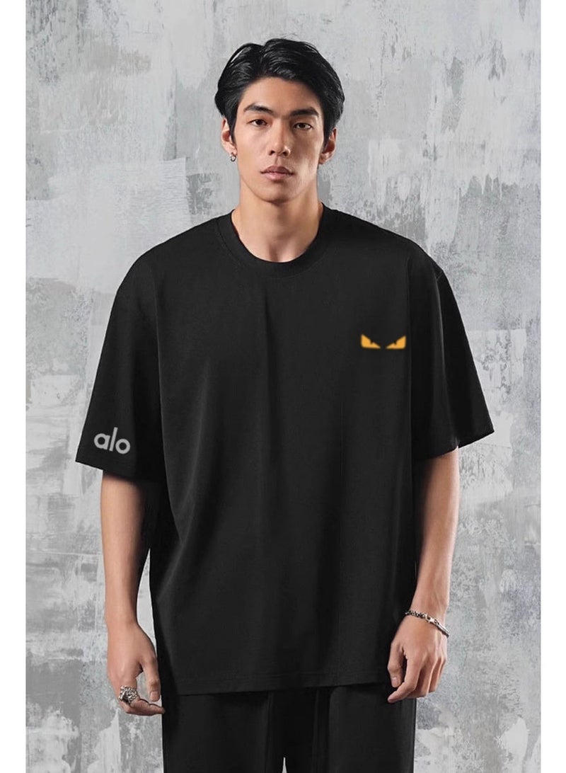 Alo Yoga casual printed men's T-shirt with simple brand logo is a multi-purpose sportswear suitable for daily leisure. - Image 2