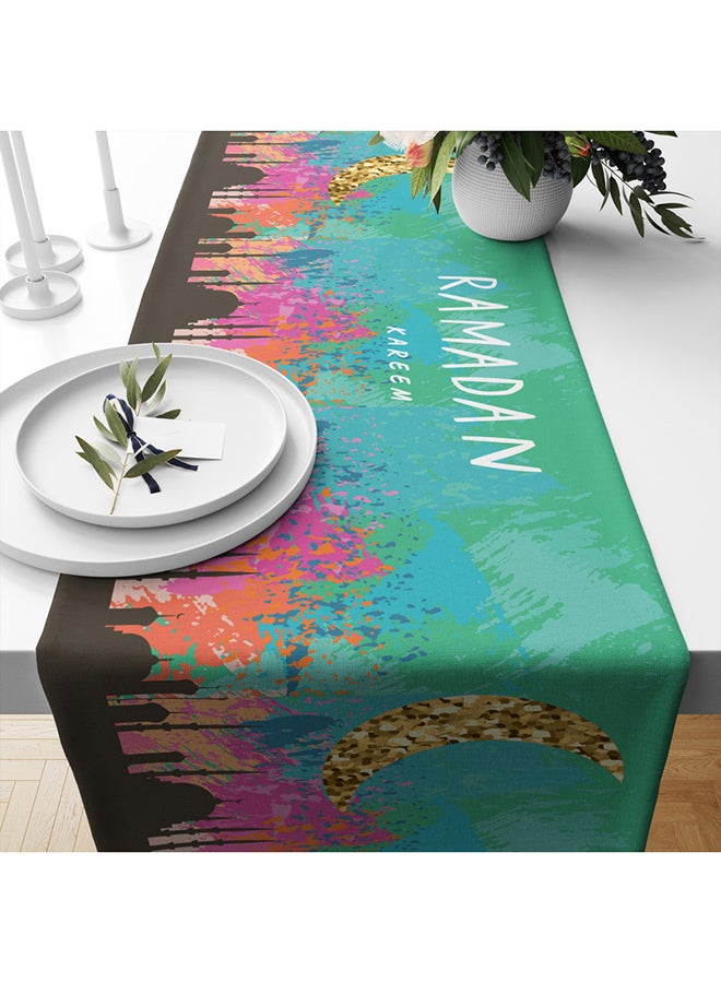 هوم برينت مفرش رمضان المخملي سيكون إضافة رائعة لمنازلك ذات الطابع الخاص بالعطلات