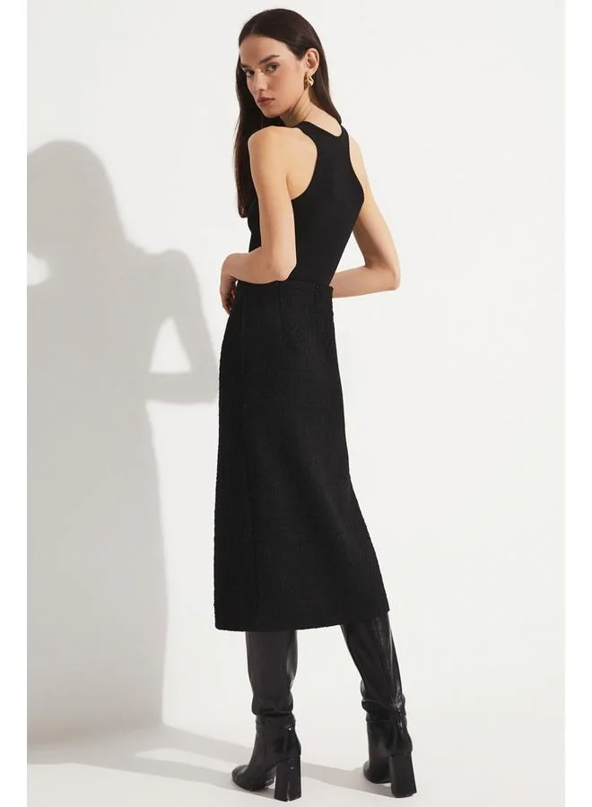 جون June Button Detailed Skirt
