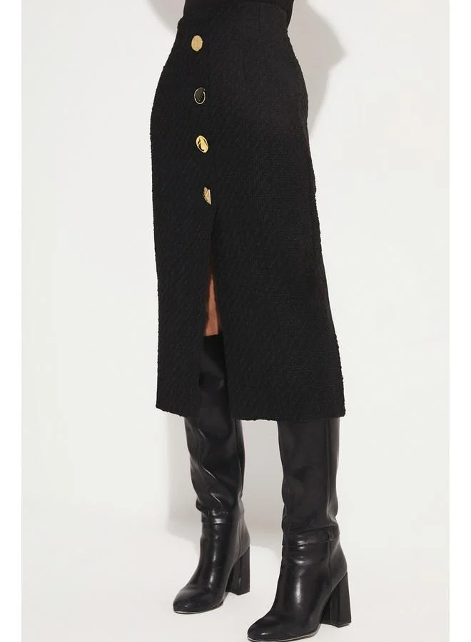جون June Button Detailed Skirt