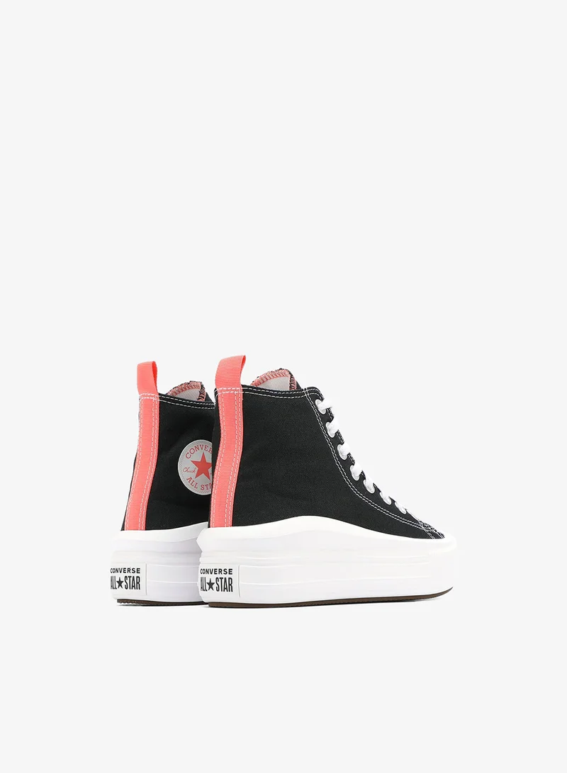 CONVERSE Black Kids' Chuck Taylor All Star Move Unisex Shoe for Women | Best Price UAE