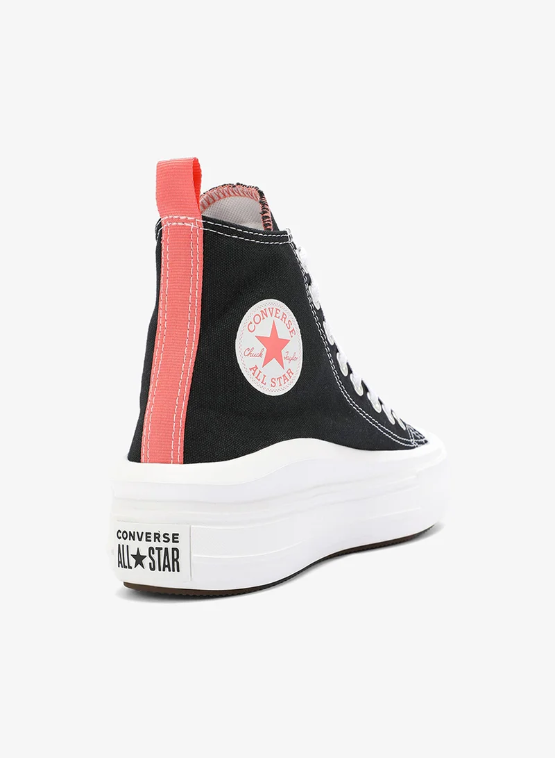 CONVERSE Black Kids' Chuck Taylor All Star Move Unisex Shoe for Women | Best Price UAE