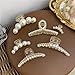 Agirlvct Pearl Hair Clips,Elegant Hair Clip Strong Hold Jaw Clips,Big Pearl Hair Claw Clips Barrettes Nonslip Birthday Mother's Day Wedding Gift for Women Girls Daughter Girlfriend (6 Pack) - Image 2
