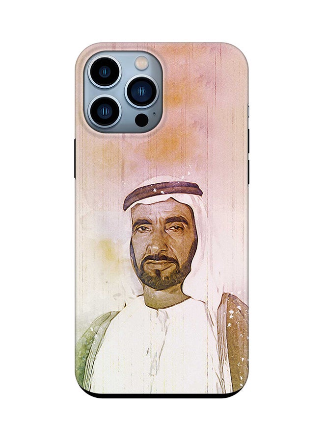 Stylizedd Tough Pro Case for iPhone 15 Pro Max Dual Layer Hybrid PC TPU Customized Mobile Cover Matte Finish Phone Case - The Wise Sheikh Zayed - Image 1