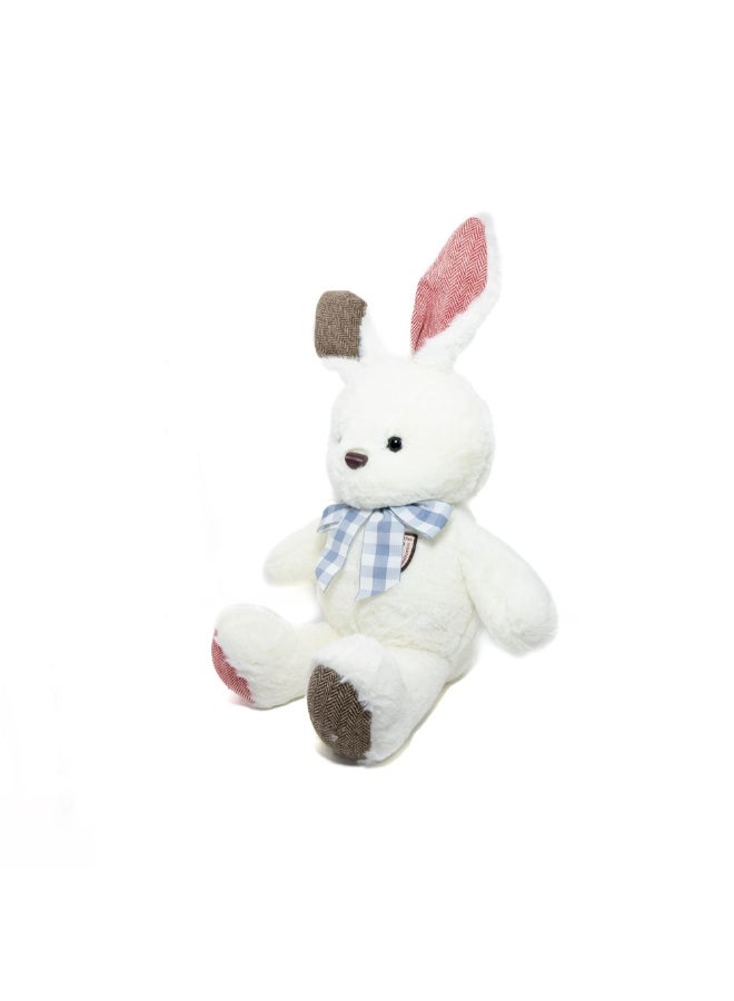 DANUBE HOME 65cm White Bunny Plush with Ribbon – Soft & Huggable Stuffed Rabbit Toy for Kids | Cute Cuddly Gift for Girls, Babies & Nursery Decor - Image 4