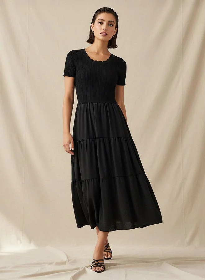 2Xtremz 2Xtremz Tiered Midi Dress