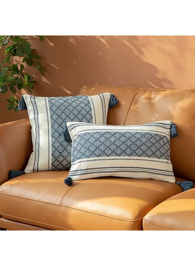Bohemian Pillow Cover White And Grey 45x45cm Jacquard Throw Pillowcase Home Decor Waist Cushion For Sofa - Image 5
