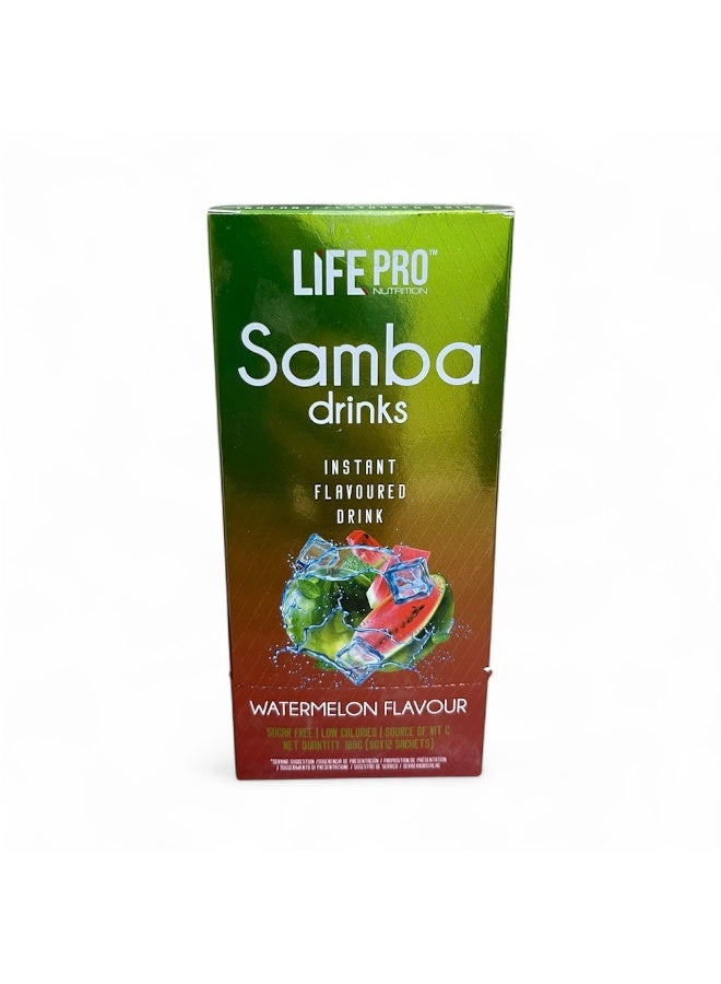 SAMBA Life Pro Samba Watermelon Flavor Drinks 12 Sachets - Image 2