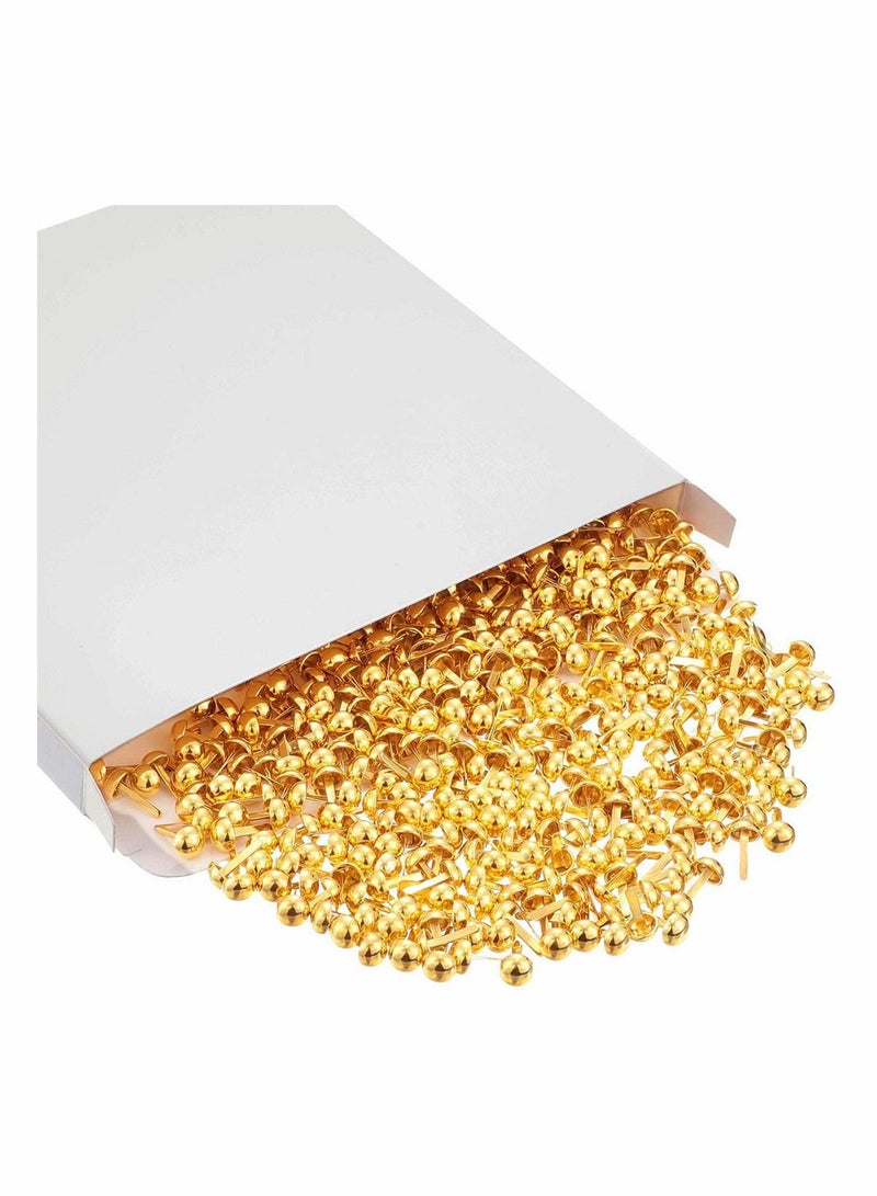 Excefore Paper Fasteners Brads 500 Pieces Round Fasteners for Art Crafting School Project, Decorative, Paper Craft, Scrapbooking, DIY Supplies, Mini Brads Fasteners, 8 x 15 mm - Image 4