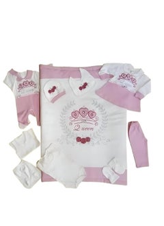 Generic 11-Piece Baby Boy Clothing Set, Warm and Protective, Perfect for Winter or Cold Days, Pink 