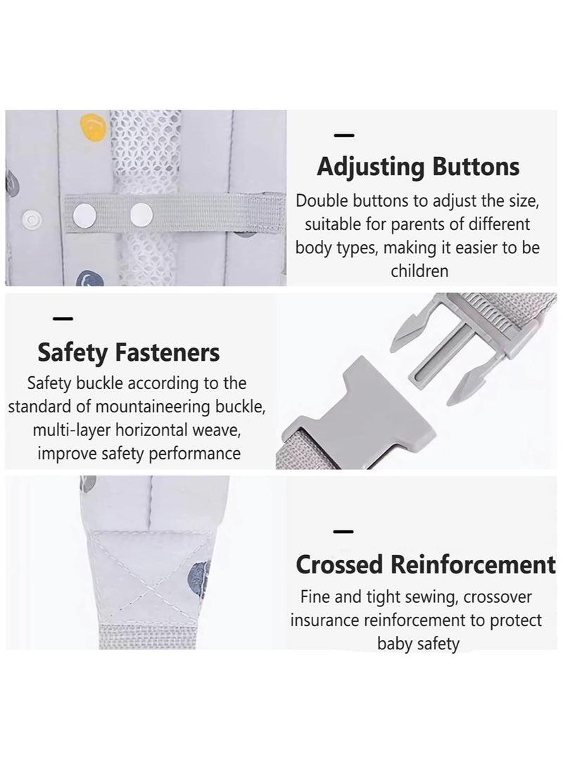 Arabest - Baby Carrier, Adjustable Baby Holder Carrier, Ergonomic Adjustable Infant Front, With Hooks And Loops, Soft Fabric,  Easy To Wear Baby, for Toddlers 3 Months to 3 Years Old (0-15KG) - Image 1