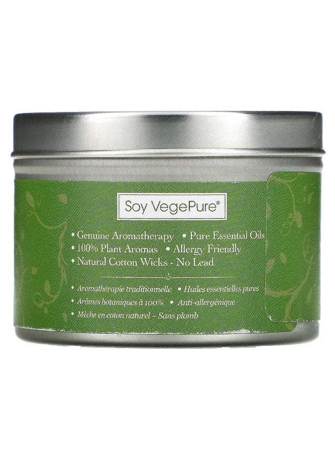 Aroma Naturals Aroma Naturals, Soy VegePure, Travel Tin Candle, Vitality, Peppermint & Eucalyptus, 2.8 oz (79.38 g)  - Image 2