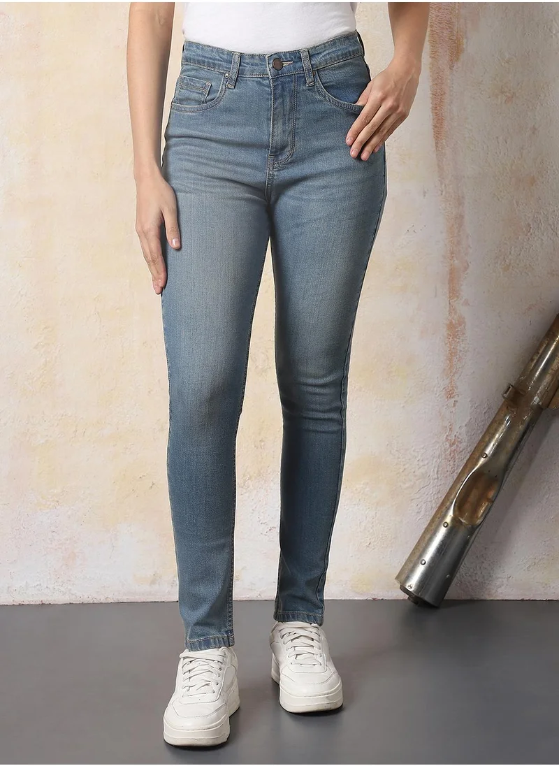 هاي ستار Stay effortlessly stylish with this comfortable Blue Skinny Fit Jeans Washed design crafted from 80% Cotton, 18% Polyester,2% Spandex with Button closure.