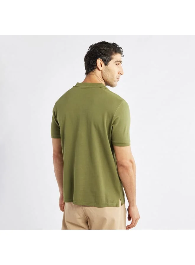 Splash FAV Solid Polo T-shirt with Short Sleeves