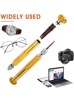 ikis ikis Multifunctional Small Magnetic Precision Pocket Mini Screw Driver Set for Eyeglass Smartphone Tablet Watch Repair Tool Kit 5in1 Multifunctional Screw Driver  - Image 5