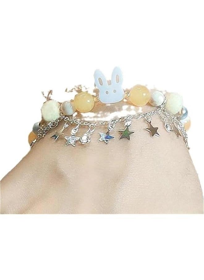 Generic Anime Game Love and deepspace Xavier Cosplay Rabbit Star Beaded Bracelets Jewelry Hand Chain Bangle Accessories Props Gift  - Image 4