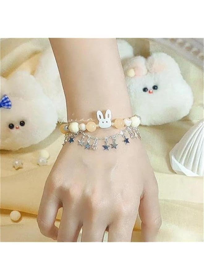 Generic Anime Game Love and deepspace Xavier Cosplay Rabbit Star Beaded Bracelets Jewelry Hand Chain Bangle Accessories Props Gift  - Image 2