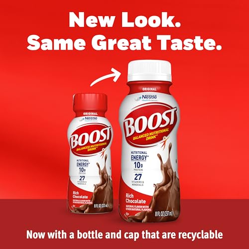 BOOST Original Ready to Drink Nutritional Drinks, Rich Chocolate, 8 Fl Oz Bottles (Pack of 24) - Image 2