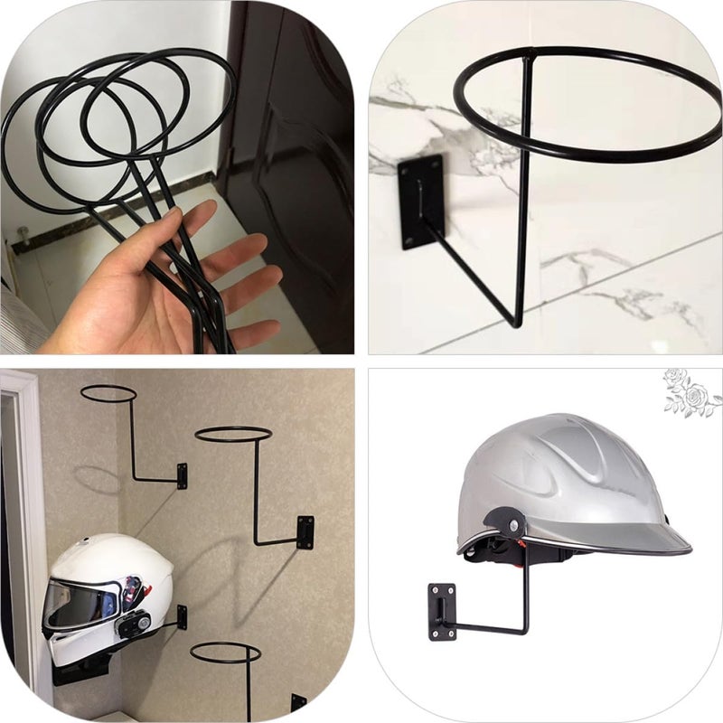 Motorcycle Helmet Holder Bike Helmet Rack for Motorcycle and Bike Storage - Image 3