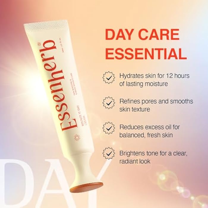 ESSENHERB Day to Night Routine Program – 24H K Beauty Skincare Set with Bounce It Day Cream & Float It Night Cream – Vegan Korean Moisturizer Duo for Hydration, Firming & Wrinkle Care (1.01oz&1.o1oz) - Image 3