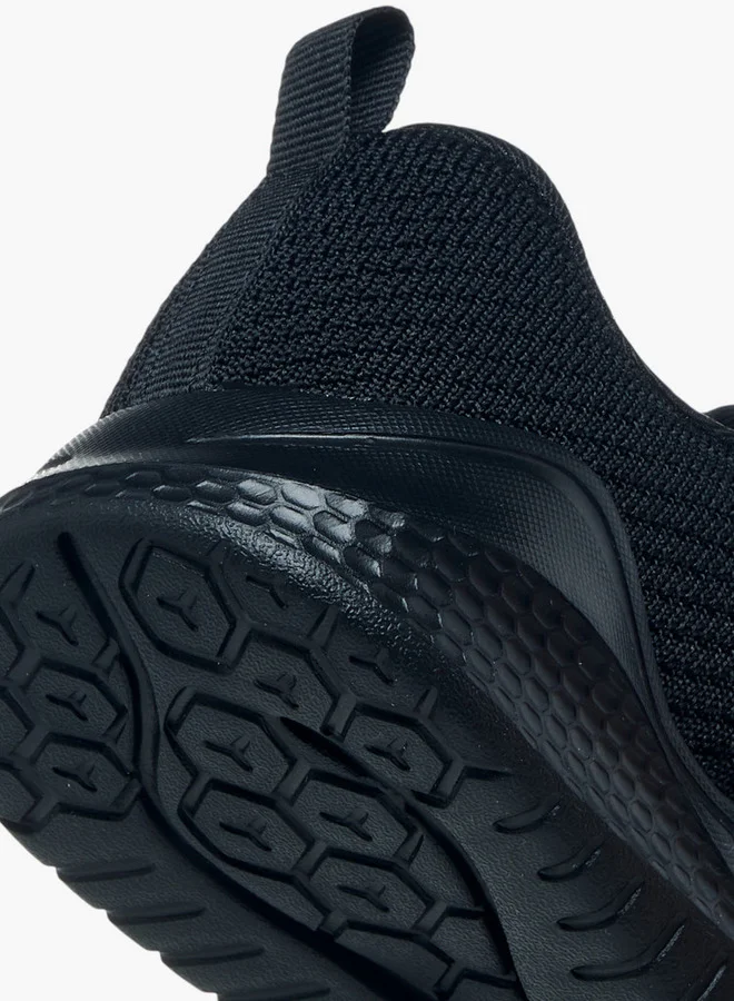Kappa Girls' Textured Sports Shoes with Hook and Loop Closure
