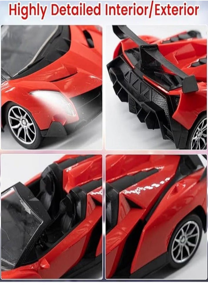 null - XF No. 27-16G RC Car - 1:16 Simulation Car Model (Red) - Image 1