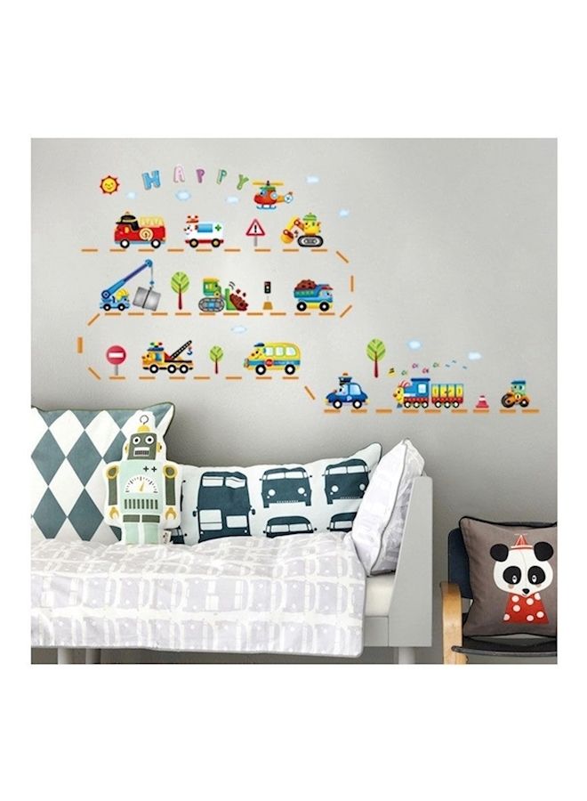 نيبمينينت ملصق جداري بنمط سيارات مناسب للأطفال والحضانة