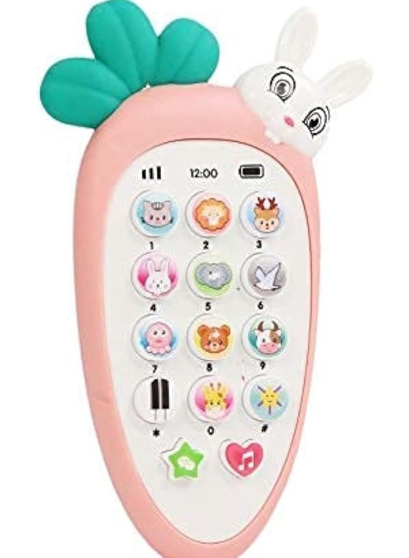 New Model Mini Wireless Mobile Toy for Kids with Music and Lights from Velhoz, Great Gift for Boys and Girls Birthdays, Kimmy the Rabbit Design, Multicolor - Image 1