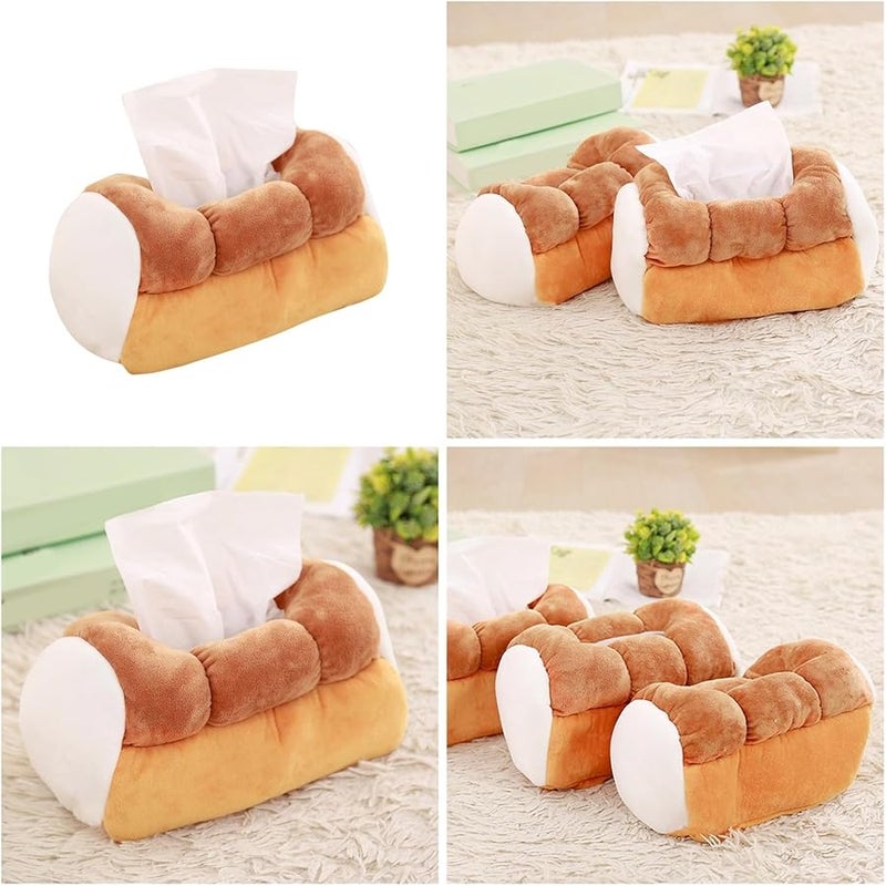 منظم صندوق المناديل المصنوع من القطن الناعم للفتيات والنساء لحاوية تخزين المناديل - Image 3