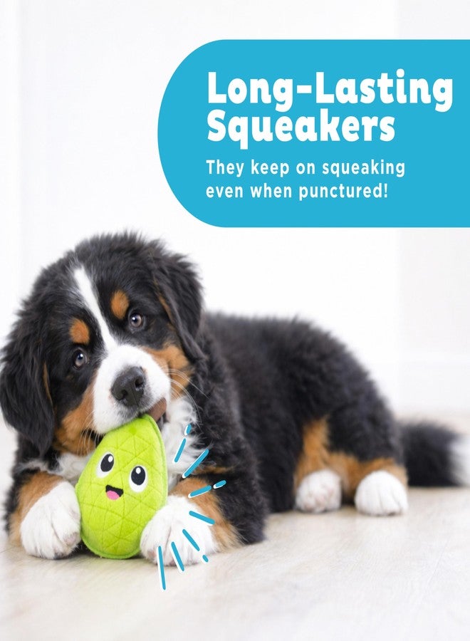 Outward Hound Xtreme Seamz Dog Toy, Reinforced Seams & Multiple Stitching, Durable Plush with Squeakers, Pear, 4.7” - Image 5
