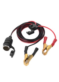 NIBEMINENT 2-Piece Battery Clamp-On Extension Charge Cable Set 