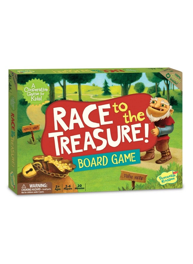 Peaceable Kingdom Race to the Treasure! Cooperative Path Building Game for 2 to 4 Kids Ages 5+ - Image 1