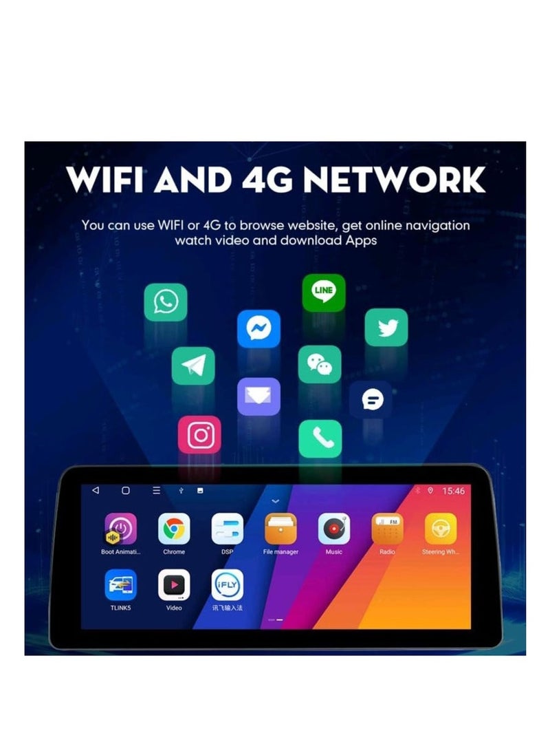 Raymos 12.3 inch Lexus Car Stereo Lexus GS300 2006–2012  Android Screen Support Apple Carplay Android Auto Wireless 4GB RAM Fast Interface included 4G Wifi USB QLED ( 1280x720 ) - Image 4