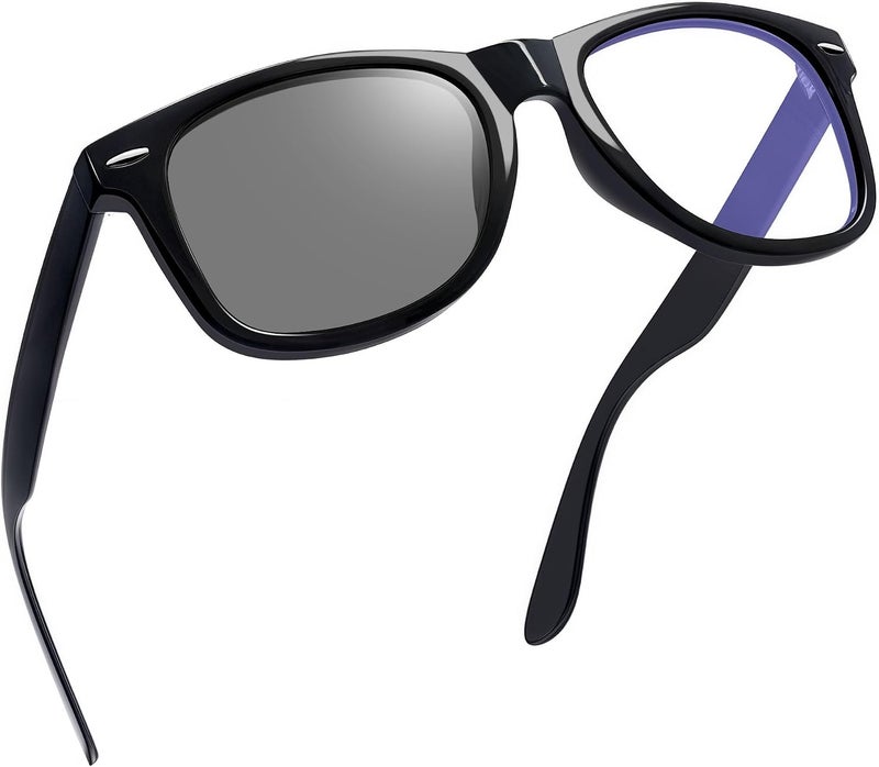 Joopin Precision polished solid material Blue Light Glasses for Women Men Eyeglasses Square Frame Computer Gaming UV Blocking Filter Anti Blue Ray Screen Photochromic Sunglasses Varied size selections - Image 1