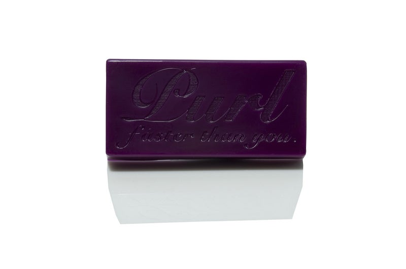 Purl faster than you. PURL - PURPLE, 1lb Brick - Universal Ski and Snowboard Wax - Non Toxic - Biodegradable - No Fluoros - For Snowboards & Skis - Image 1