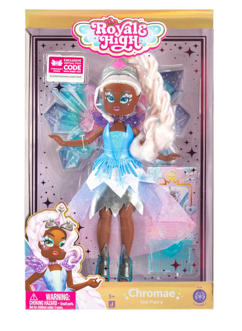 Jazwares - Royale High Fashion Doll + Accessories 9-Inches, Assorted 1 Piece (Style & Color May Vary) | Exclusive Virtual Item Code Included | Collectable Figure | Fashion Doll | For Fans, Gamers & Collectors! | Official Licensed Product - Image 1
