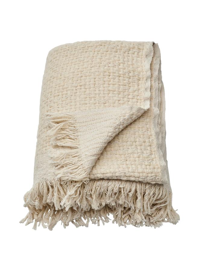 erorex Throw, off-white, 130x170 cm - Image 1